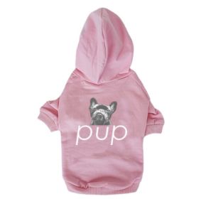 Pet Clothing Dog Hoodie Compared To Bear Cotton Hoodie (Option: Pink-L)