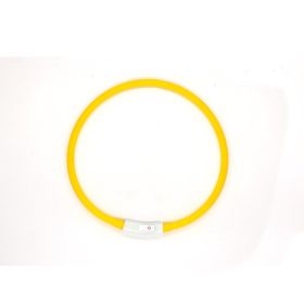 Fashion Led Pet Collar Dog (Option: Yellow Monochrome)