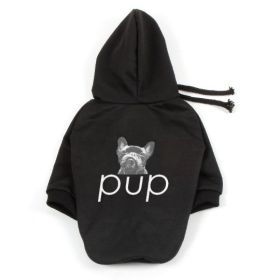 Pet Clothing Dog Hoodie Compared To Bear Cotton Hoodie (Option: Black-L)