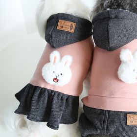 Lesser Panda Star Grid Pet Dog Clothes (Option: Bunny Skirt-M)